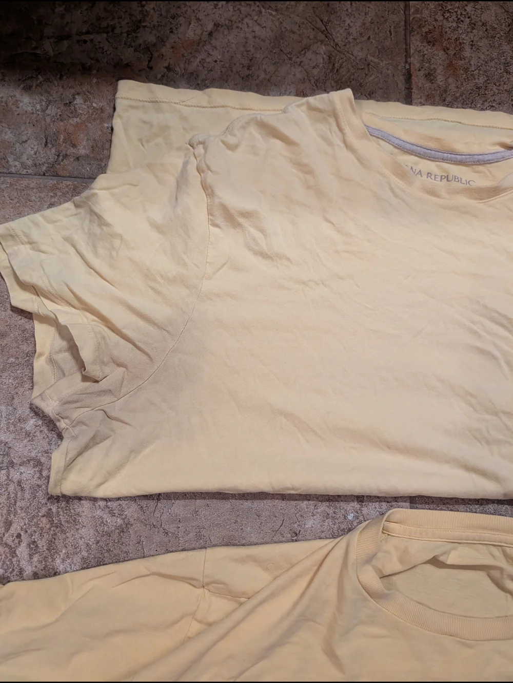 Polo by Ralph Lauren Yellow & Light Blue Short Sleeve Tees (3) Size XL
